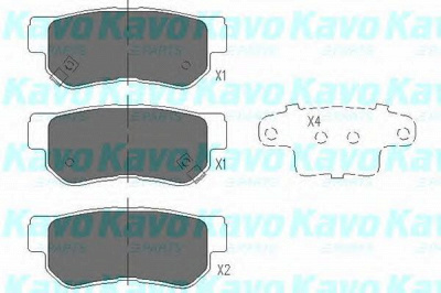 KAVO PARTS kbp3035 -  Комплект тормозных колодок, дисковый тормоз